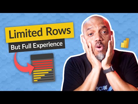 Try limiting rows when creating reporting for big data in Power BI